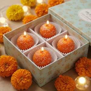 Ladoo Candle ( 4pcs Box )