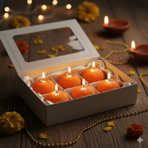Ladoo Candle (Pack of six)