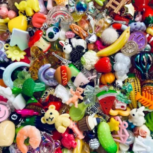 101+ Charm & Bead Grab Bag: Resin Beads, Kandi Charms, Mystery Mix