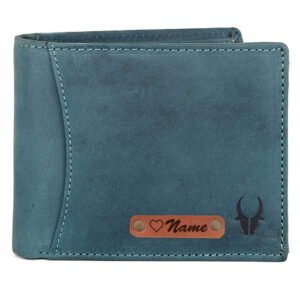 Men's Custom Engraved Leather Wallet
