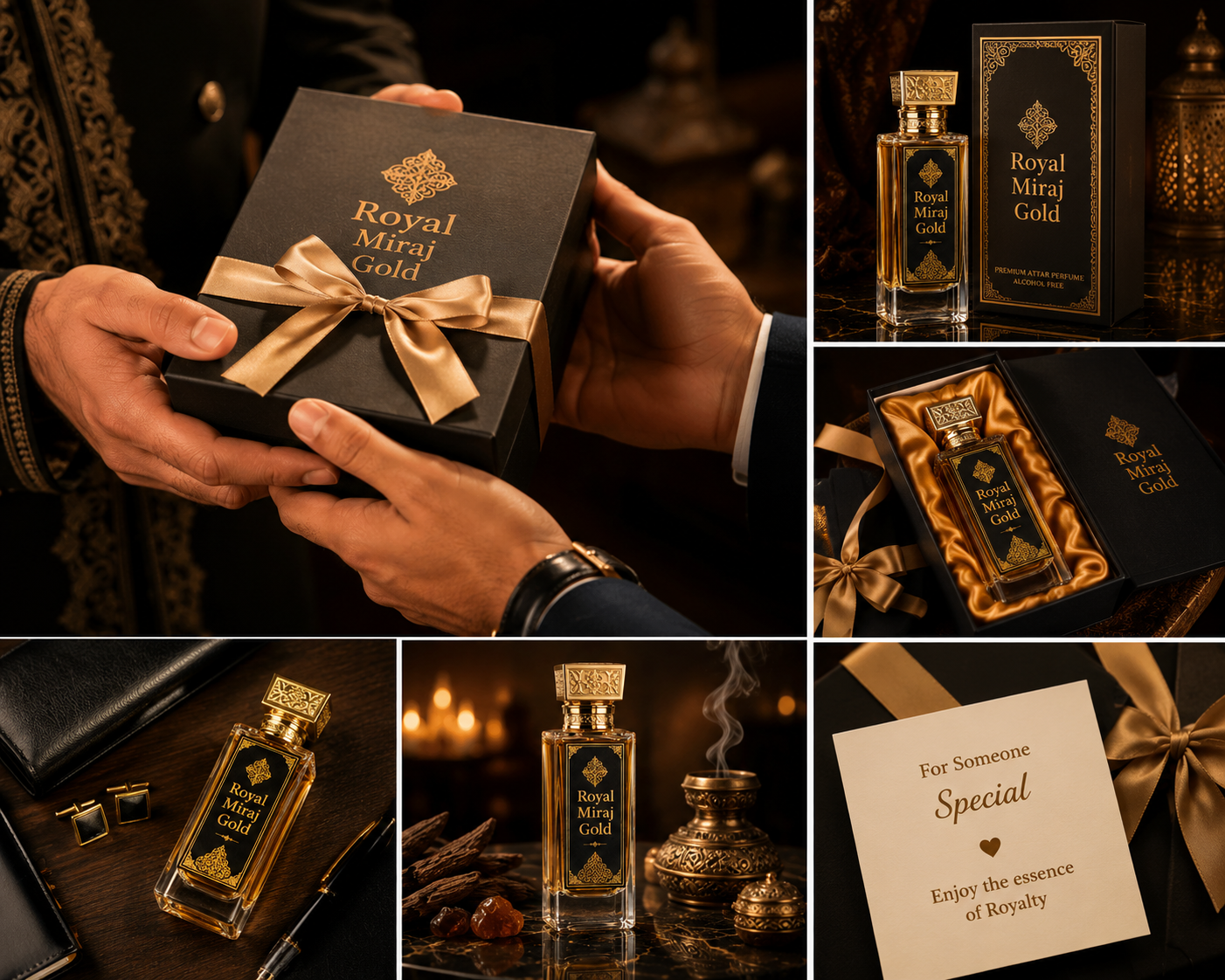 royal miraj gold attar gift pack